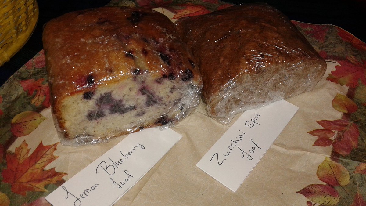 Iains_Bakery's tweet photo. New this week for #Thanksgiving @AlderneyMrkt is the lemon blueberry loaf &amp; zucchini spice loaf! Only 2 left! https://t.co/v2ufWaVrlj