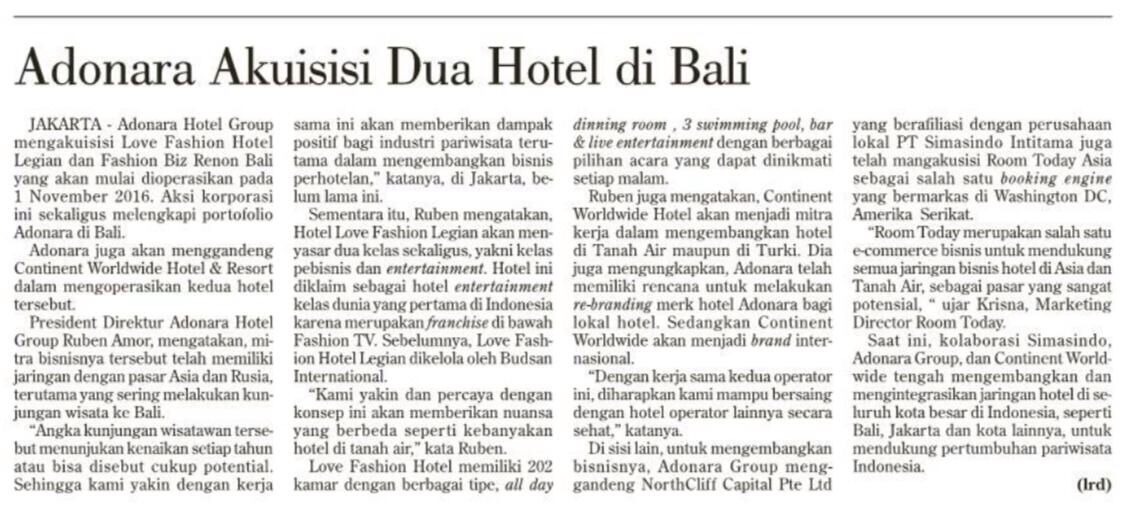 AdonaraGroup's tweet photo. Love Fashion Hotel Bali and BizFashio Hotel Bali
#AdonaraGroup #Hospitality #Wonderfull #Amazing #BaliProject #like4like #bestteam https://t.co/IuIsGEnGbv