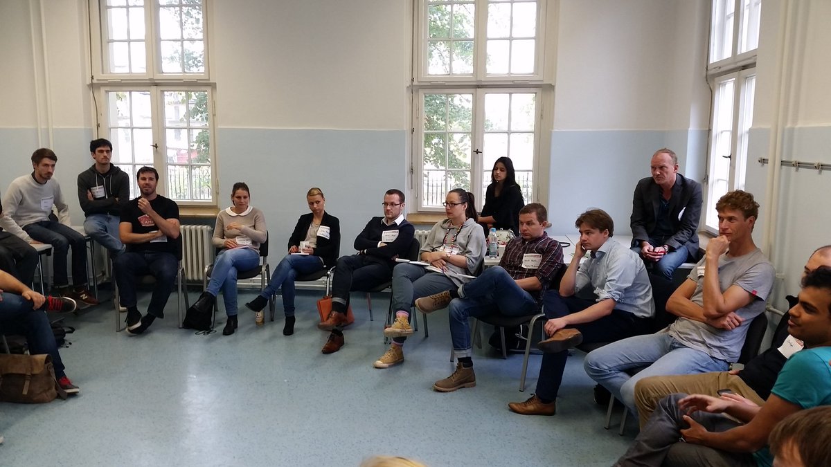 proletm's tweet photo. Very passionate discussion on attribution modeling @MeasureCampBer! #measurecamp https://t.co/uGTXOVYNPm