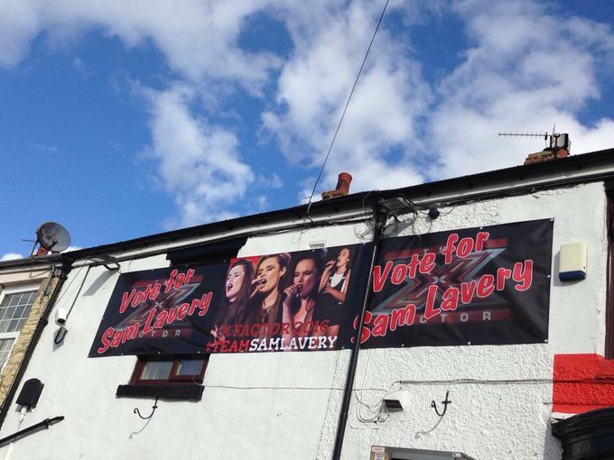 simon_dukey's tweet photo. Huge day for @SamLavery_ and she's got huge support from the North East https://t.co/o57ehORfVJ #XFactor #xfactorsam https://t.co/yxVl1Ae4WQ
