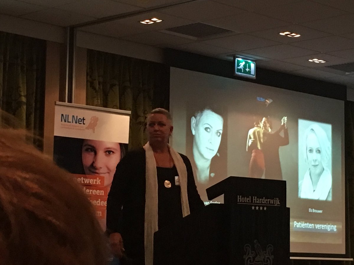 Powerfull movement towards patient centredness #NLNetcongres with PROMS <a href="/SanneSvS/">Sanne van Soelen</a>
