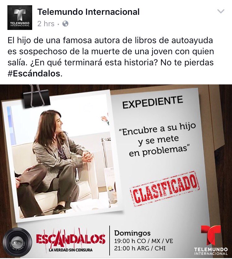 Esta noche por <a href="/TelemundoIntl/">Telemundo Int.</a> no se pierdan otro episodio de impacto #AsuntosDeFamilia ¡los esperamos!