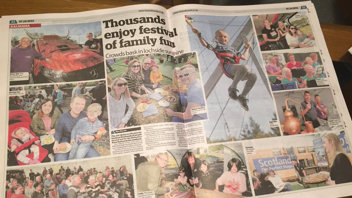Thanks to <a href="/LennoxHerald/">Lennox Herald</a> for the double page spread on <a href="/BalmahasBraw/">Balmaha's Braw</a>! #localpapers