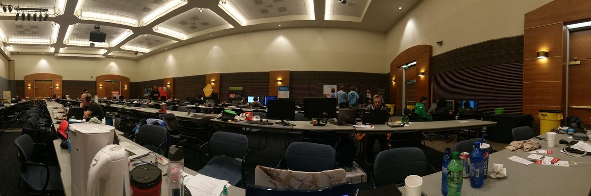 Pathons's tweet photo. Is it too soon to claim we hacked it till morning? Cool to see what we all accomplished in the quiet hours. #Hackustate2016 https://t.co/3r4vpOhTyk