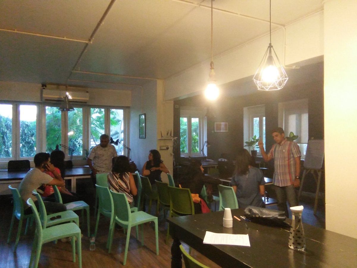 workbayindia's tweet photo. #WorkbayWeekends: Coffee & conversation post the #EFTWorkshop at #Workbay. If you had a wonderful experience & would like more, then RT! https://t.co/9LFUHJPoAx