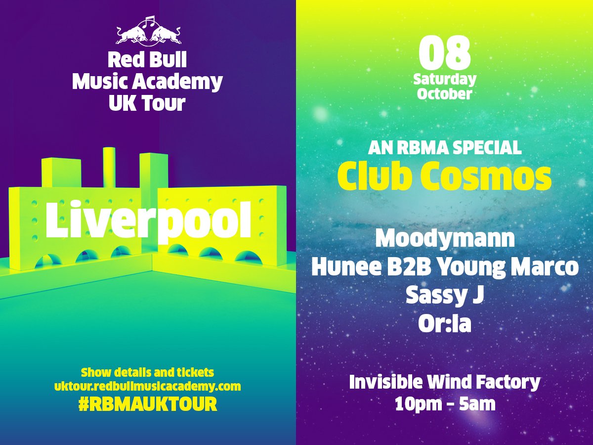 iwfactory's tweet photo. Prime audio selectors Moodymann, Hunee B2B Young Marco, Sassy J & Or:la chez #IWF late tonight / early tomorrow for #RBMAUKTour #ClubCosmos https://t.co/5lQVNFFQtq