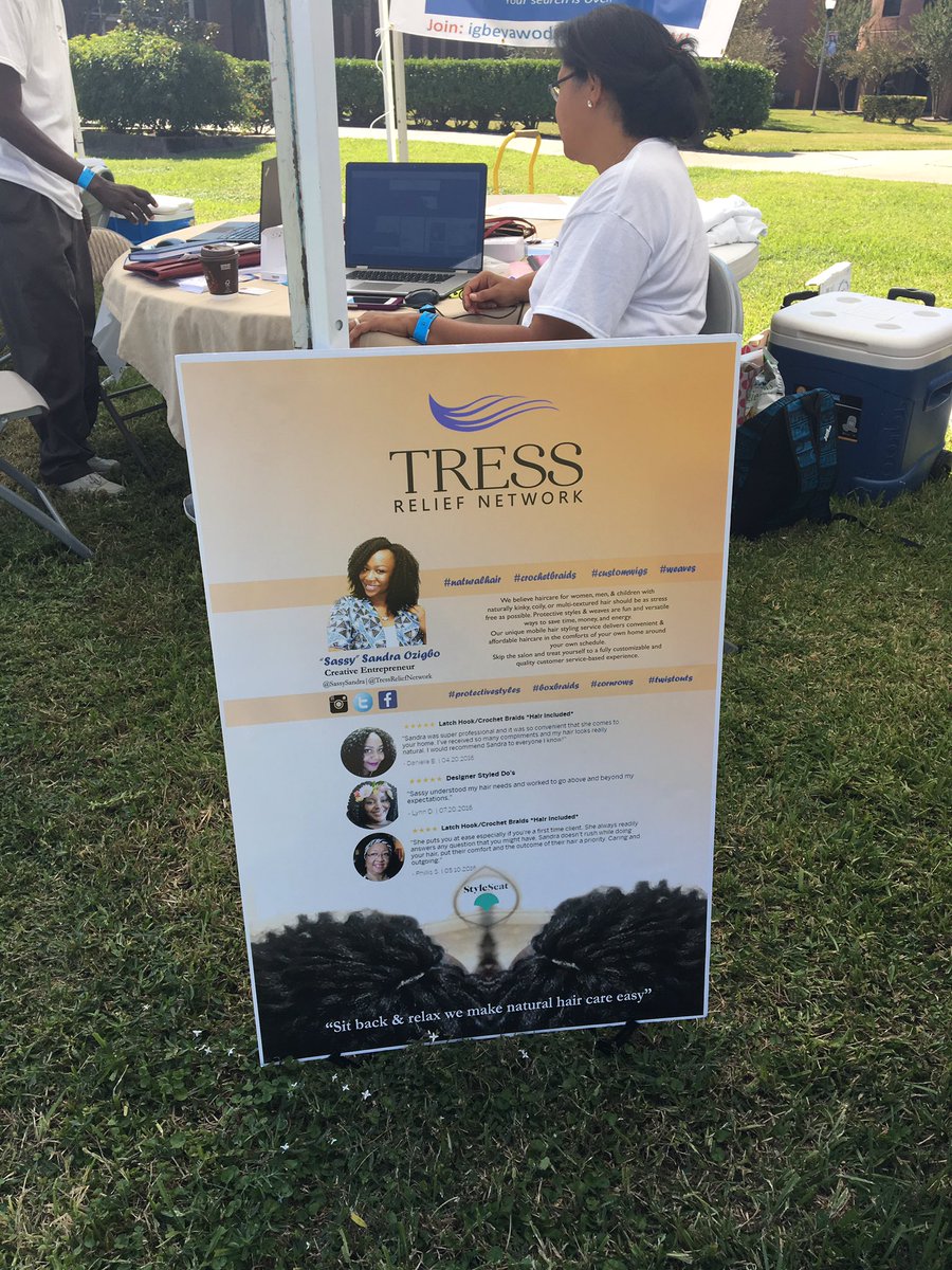 TressRelief's tweet photo. Please be sure to check our booth #27 @HBU Afrifest Houston 2016💙💚 https://t.co/LbtvQSQZCL