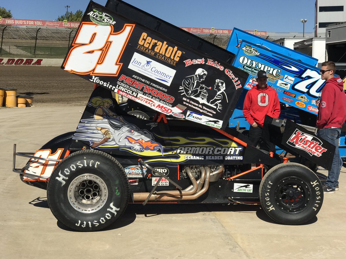 FKrodends's tweet photo. Tons of #TeamFK drivers at @EldoraSpeedway . Thank you for the support @ASCoC . Good luck everyone https://t.co/YxNRgVTslo