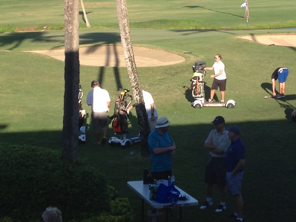 tmKaanapaliGolf's tweet photo. Warming up for the Bash. Even got the Goldboards out. Tee off in 30 and counting @kaanapaliresort #bash16 https://t.co/JyNnmPRrzi