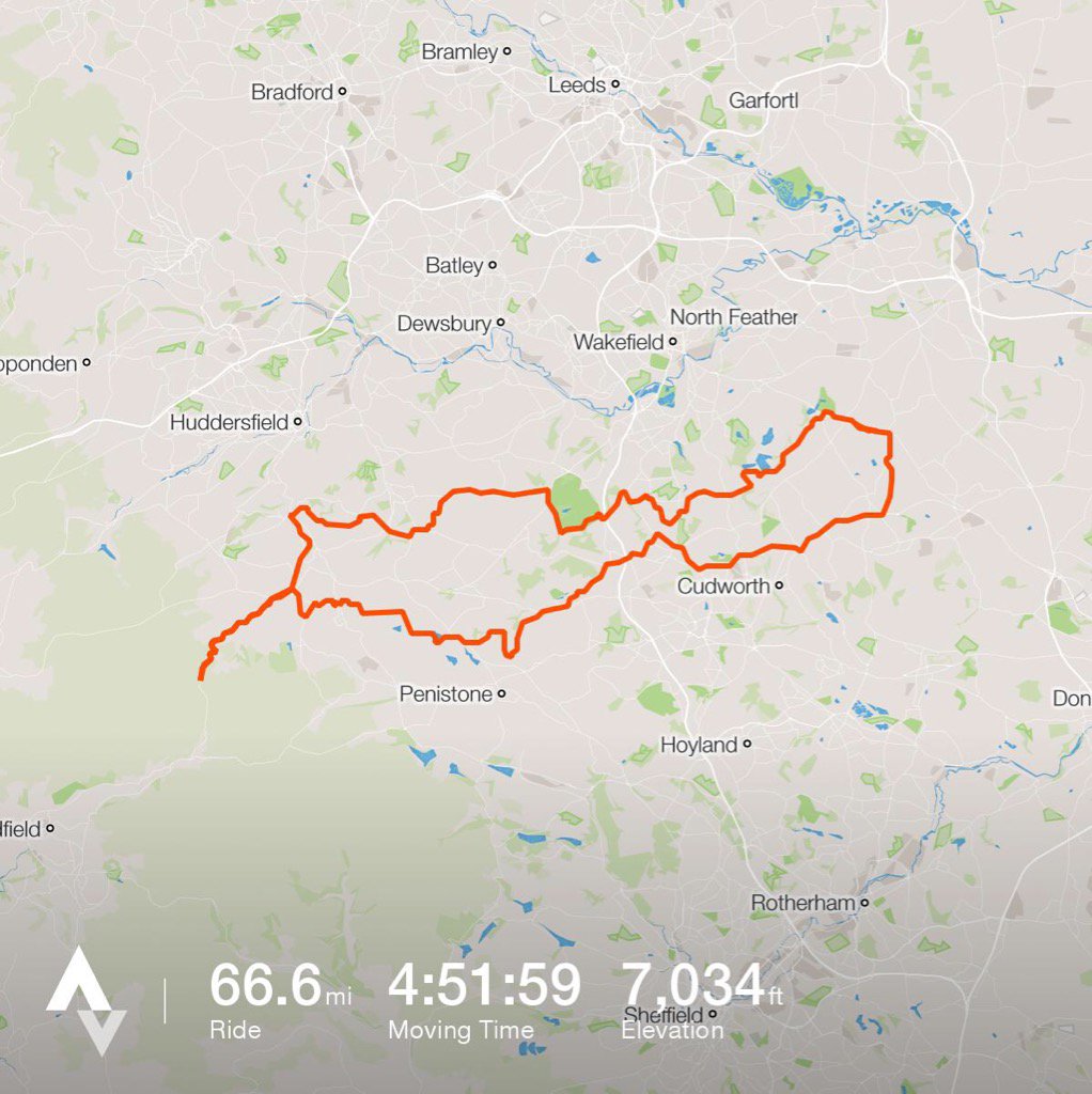 johnnysledger's tweet image. Lumpy one today #HolmeMoss #JacksonBridge
strava.com/activities/738…