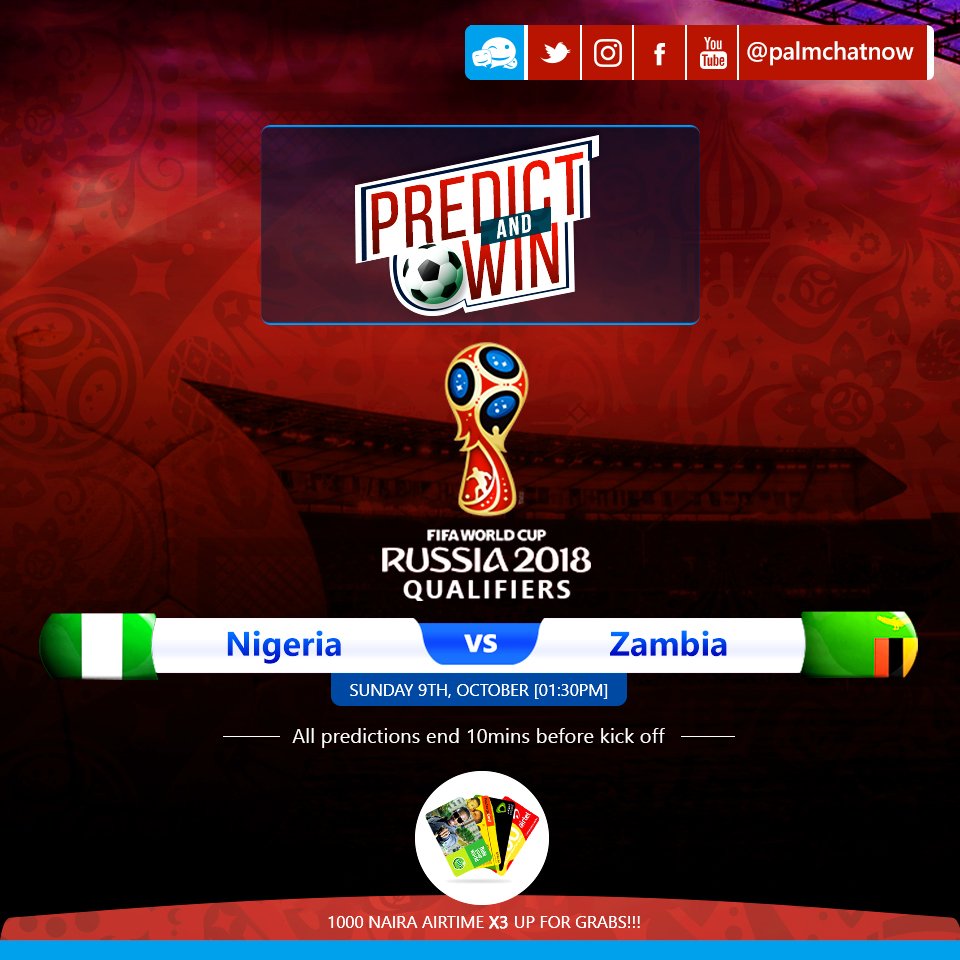 PalmchatNow's tweet photo. #Win N1000 Airtime as you #predict  correctly.   
To Participate: 1.Follow @PalmchatNow     
2. #Like This post    
3. #Retweet this post https://t.co/U1OuYtwFR3