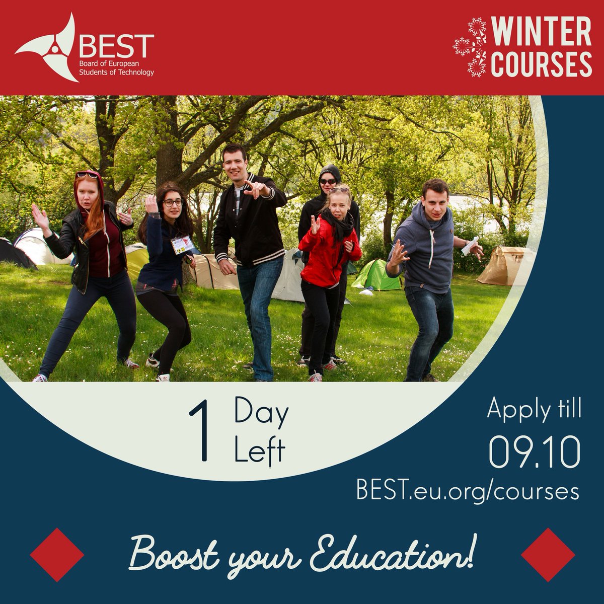 Tomorrow is the last day to apply.|Yarın başvuru için son gün. #BEST #wintercourses