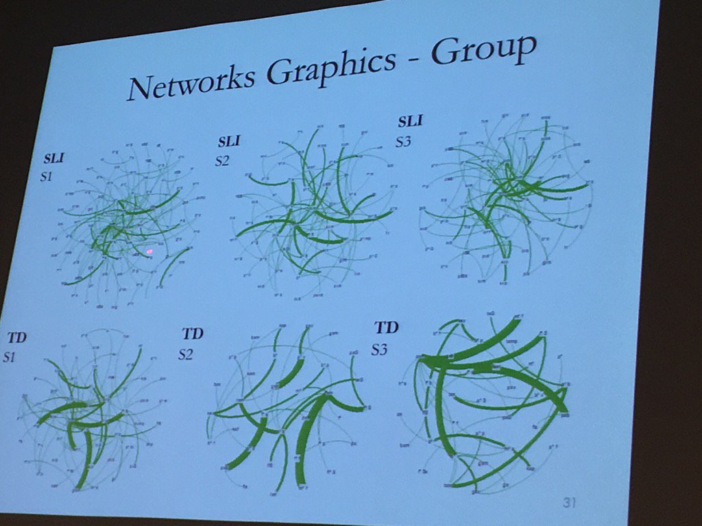 mvitevit's tweet photo. Using networks to understand kids with SLI. Cool talk Sara Benham #Winer2016 https://t.co/CyhE7dLX8k