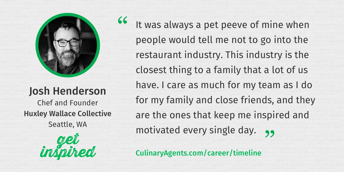 Chef Josh Henderson of <a href="/huxleywallace/">huxley wallace</a> shares his career path &amp; advice: bit.ly/2dLqZ2k #CAprotips
