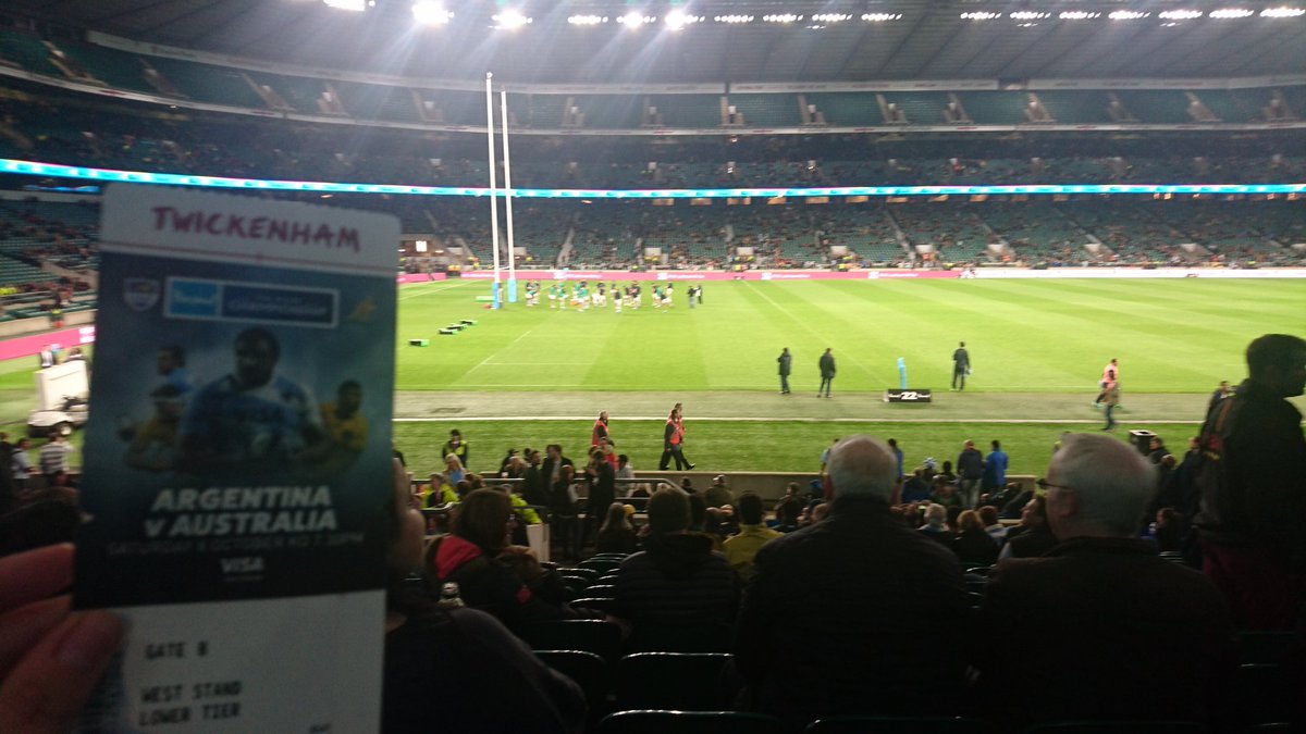 RnScob06's tweet photo. Rugby game. Australia v Argentina. https://t.co/xNW33jOE7o