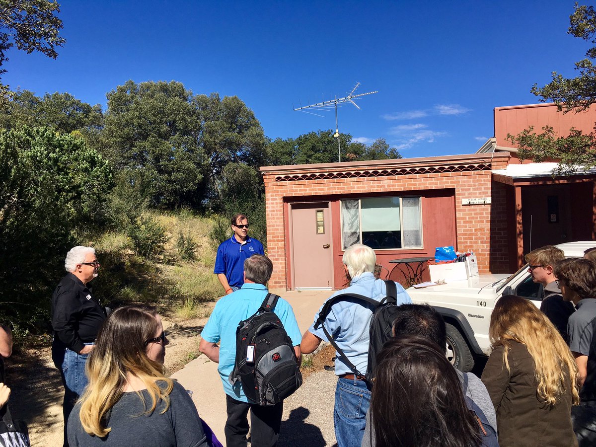 STEMJeff's tweet photo. Rob Sparks greets #ProjectAstro teachers and astronomers at Kitt Peak National Observatory @NOAONorth #Science #STEM https://t.co/pypC5Vy3du
