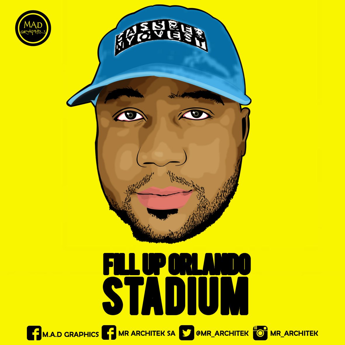 MenziTheCreator's tweet image. Bathi Fill Up Orlando Stadium @CassperNyovest with the artistry by #MADgraphics