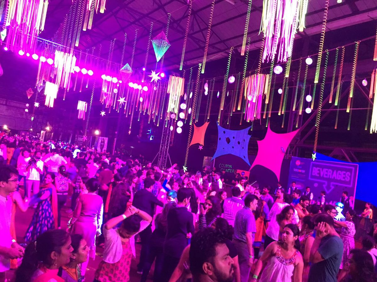 timestakeover's tweet photo. Yes you heard it right! #NeonDandiya night will be back tomorrow at same place at same time with @Dj_Chetas  &amp; DJ @AshmitPatel https://t.co/XanTIso1io