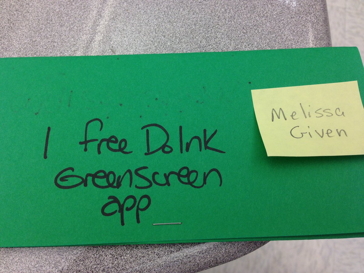 wvcatlover's tweet photo. I won a great prize, DoInk Green screen app!! I cannot wait to play with this app!! #edcampcwv https://t.co/5LHLPA83QB