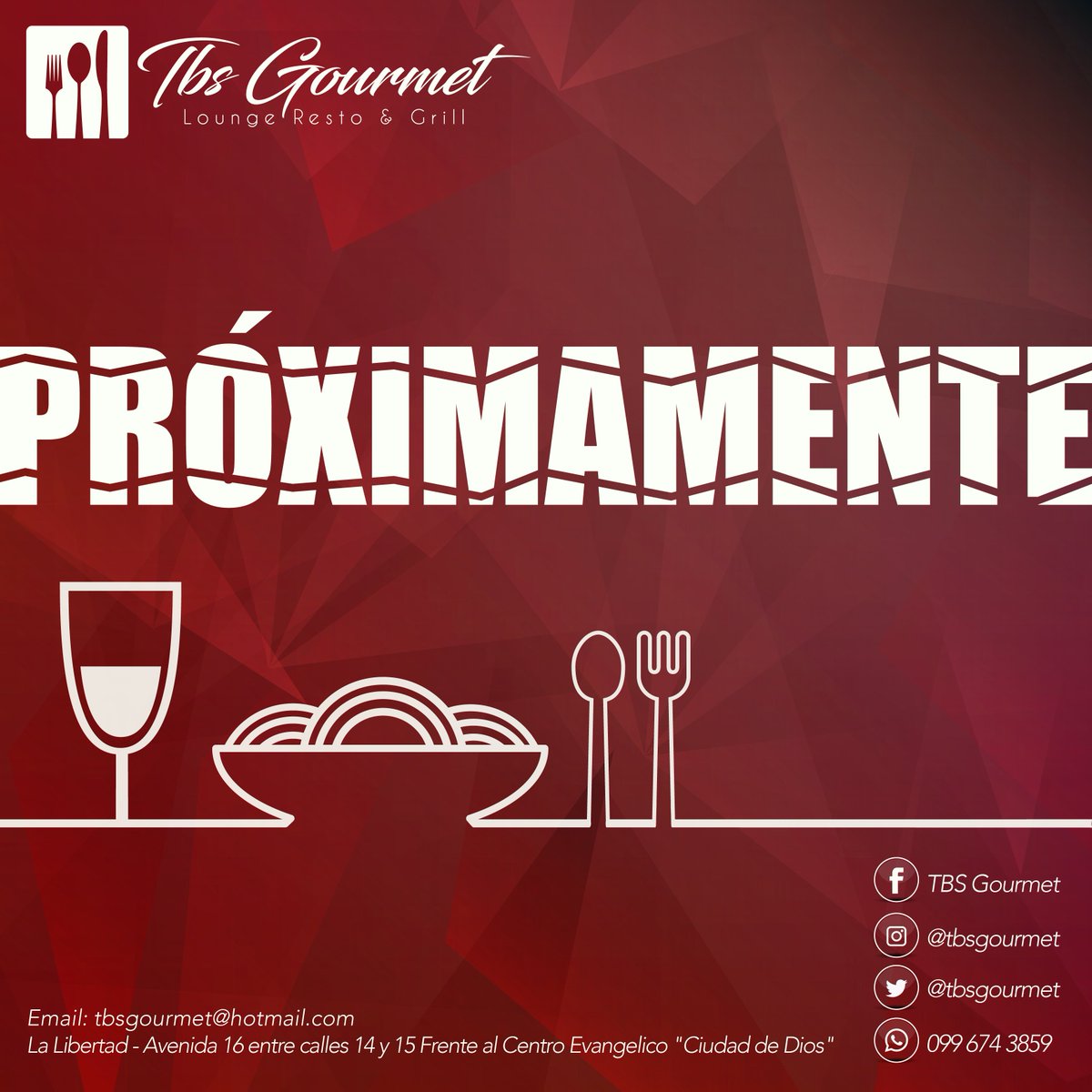 tbsgourmet's tweet photo. Próximamente nuevo local. #LunchTime #BuenAmbiente #RicaComida.
-Siguenos y entérate de nuestras #Promociones.
® #CommunityManager @jotuven https://t.co/ccgKFlZFJl