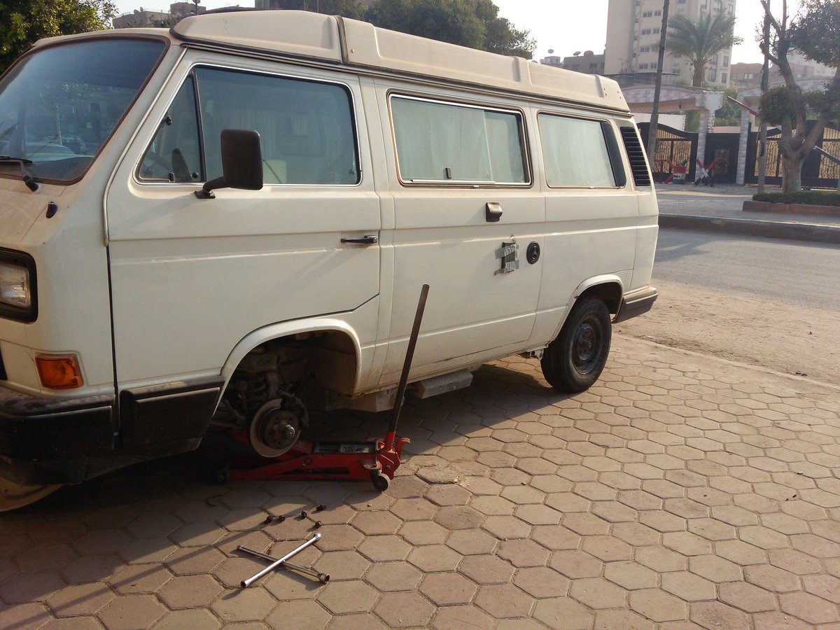 makerexpress_'s tweet photo. New tires, the #makerexpress is getting ready for the 5000 Kilometers road trip across Egypt with @teshbook and @S3Geeks https://t.co/OU5KOwBV33