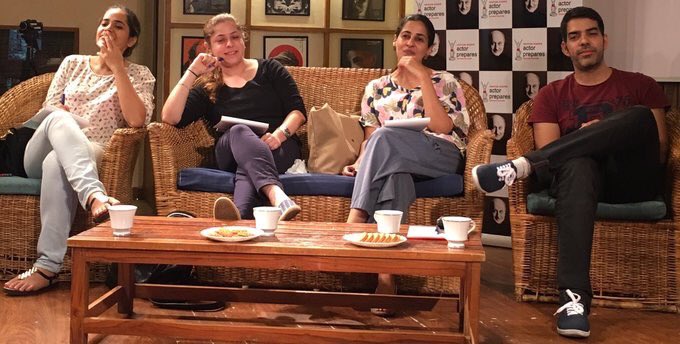 Thank U #RohitVedPrakash, @filminista, #ShubhShivdasani, @nonabains for your time and feedback @mayurpuri #actorprepares