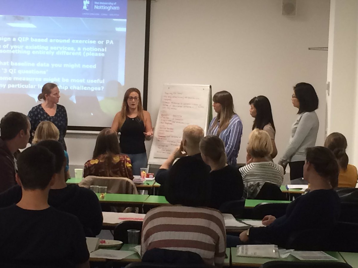 fimo18's tweet photo. #uonmasterclass QI projects r multiprof, novel approaches 2 PA prescription & at scale! Amazing 👍🏻#communityofpractice @exerciseworks https://t.co/EYORjAUaLn