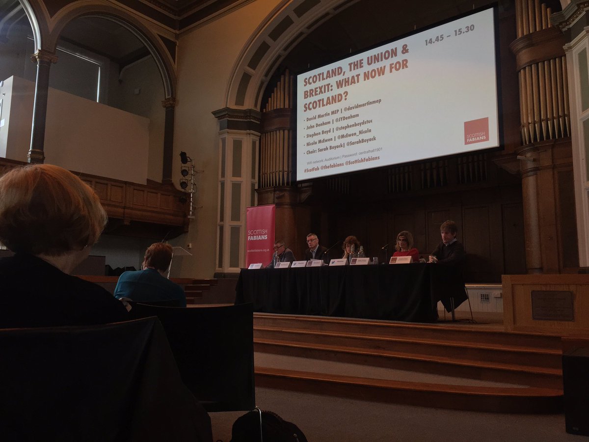 EvaCMurray's tweet photo. Interesting discussion at #ScotFab about what Brexit means for Scotland https://t.co/wsEXYsFyqr