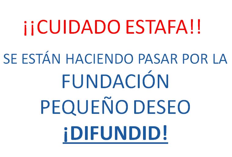 fpdeseo's tweet photo. 🚨Se hacen pasar por la Fundación Pequeño Deseo para ESTAFAR 🚨 Llaman pidiendo donativos TODA LA INFORMACIÓN AQUÍ --> https://t.co/Ery6D3t2Tr https://t.co/5ISKXRRY7s