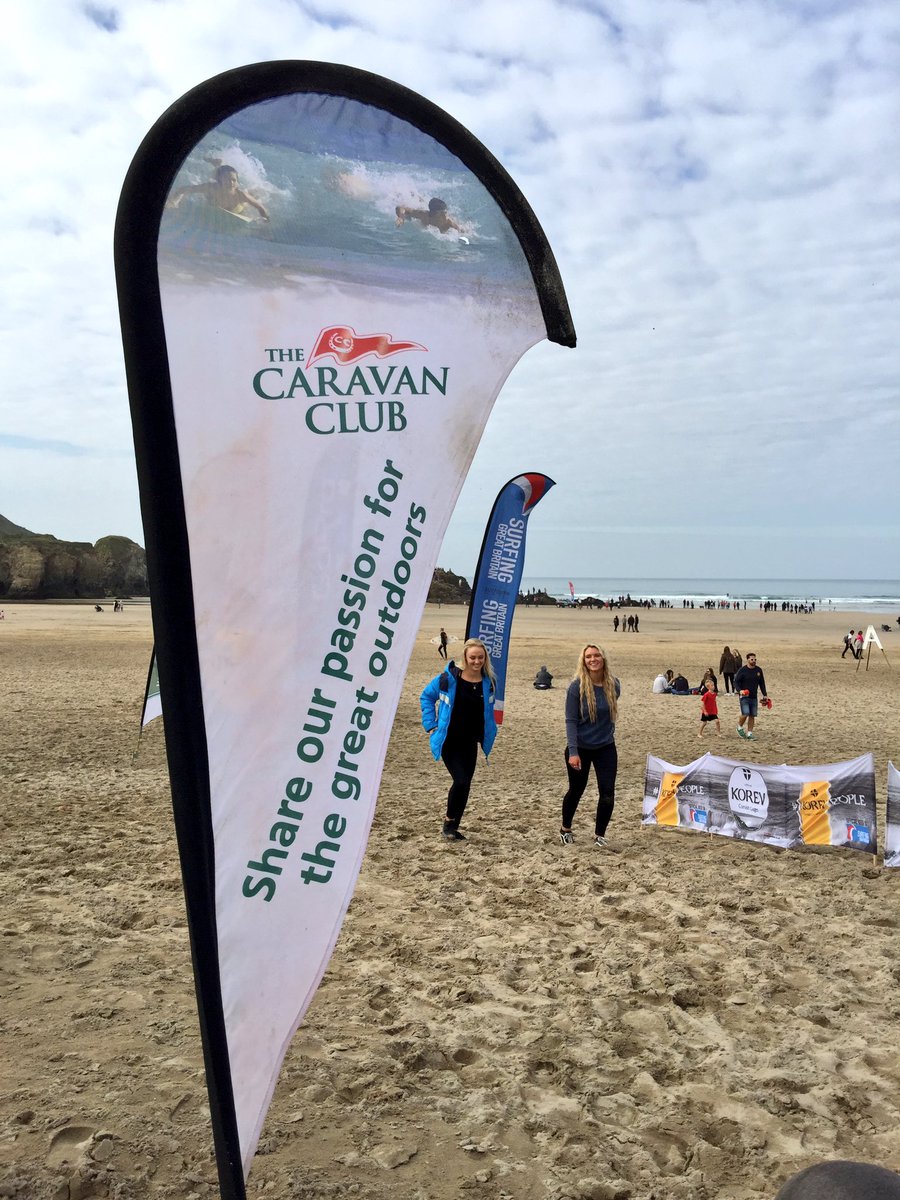 candmclub's tweet photo. We're pitched up in The Club's #airstream at the #Britishsurfchamps @SurfingGB come say hello https://t.co/GTEM8mLdS3