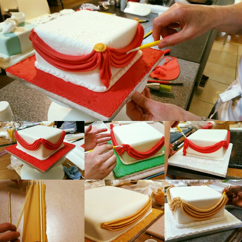 Cakes cakes everywhere!!! Some more amazing creations from Ali's <a href="/PMEcake/">PME Cake Decorating</a> class. 
#cakes #cakedecorating #PME