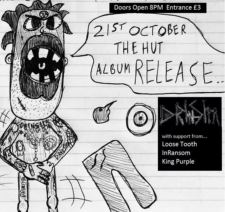 BFC55's tweet photo. Cant wait to see @drinsipa 21st october @TheHutcorby for the album launch show https://t.co/2vxF5Sm0I8