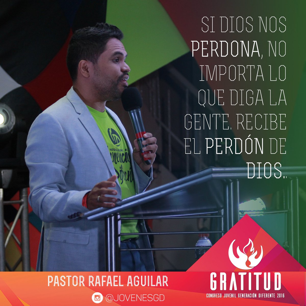 GeneracionD_'s tweet photo. "Si Dios nos perdona no importa lo que diga la gente recibe el perdón de Dios"
Pr. Rafael Aguilar
#Gratitud2016 #AguaViva https://t.co/53r7rS3vd9