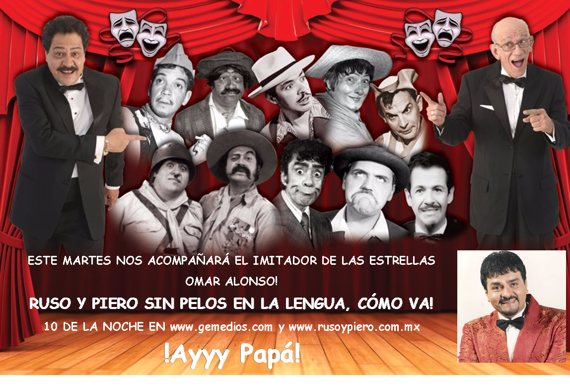 RusoPiero's tweet photo. Este martes nuestro invitado será el imitador de las estrellas Omar Alonso! 10 de la noche en https://t.co/ntPyspyVeM los esperamos! https://t.co/E856oLaHG7