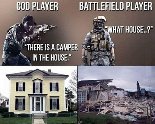 MMOGAcom's tweet photo. One of the hardest-fought wars in gaming history will start again soon... ;) #CoDvsBF #BFvsCoD #GamerWars #BattlefieldVsCallOfDuty https://t.co/LDfzO2h4am