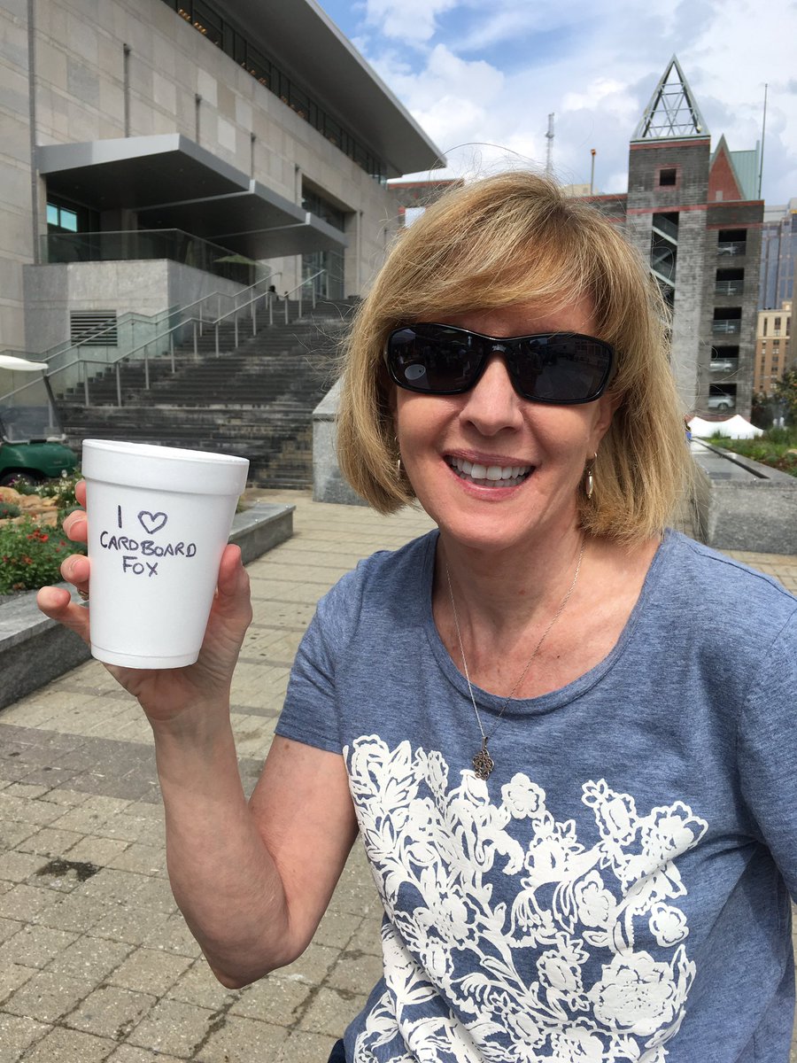 flassiter's tweet photo. A new @CardboardFox1 fan! https://t.co/vYkTtwss9T