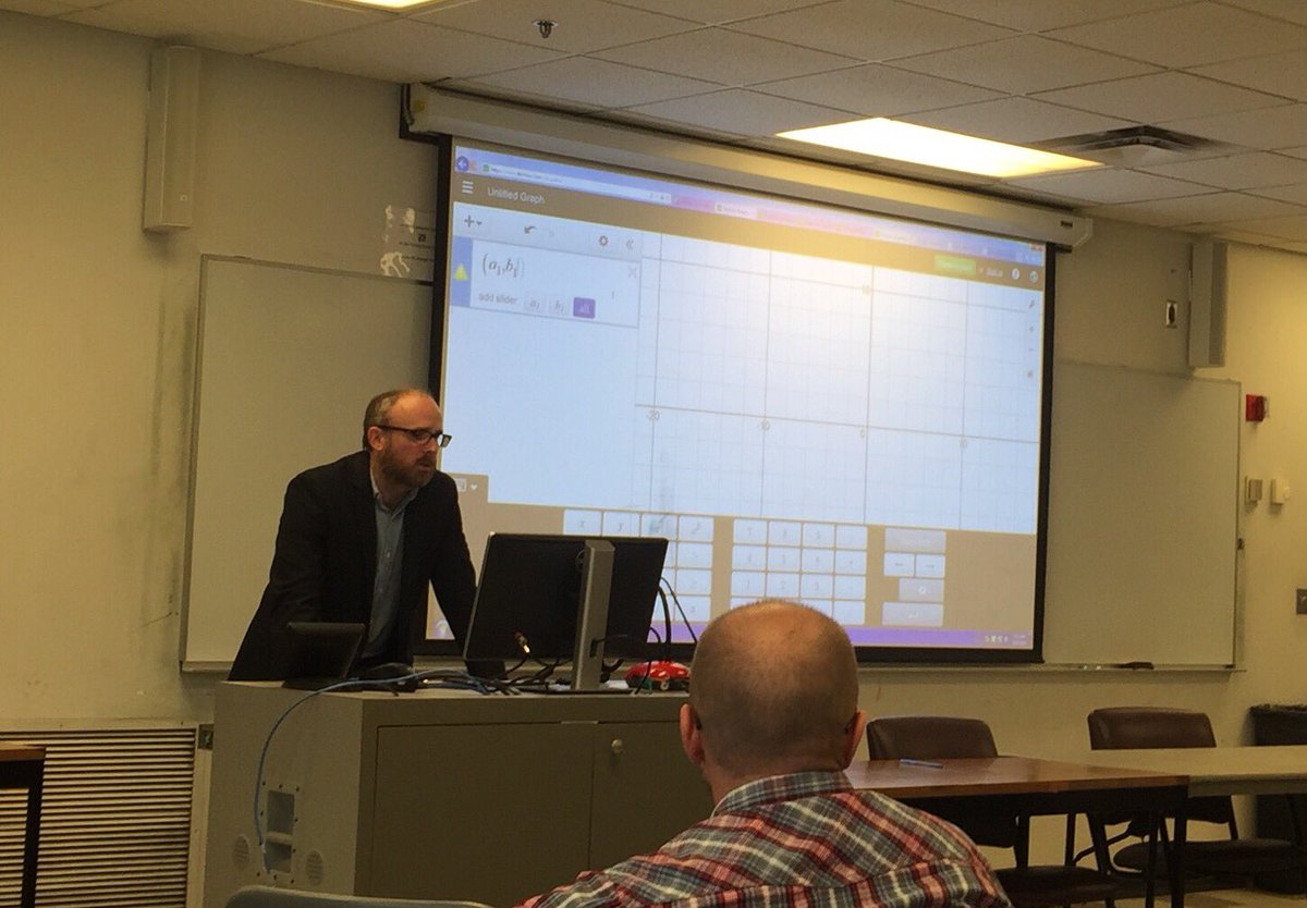 KCMathTechExpo's tweet photo. Using Mathematics (&amp; Geogebra &amp; Desmos) to Create @MrHonner #kcEXPO2016 https://t.co/chhnQbfkLo