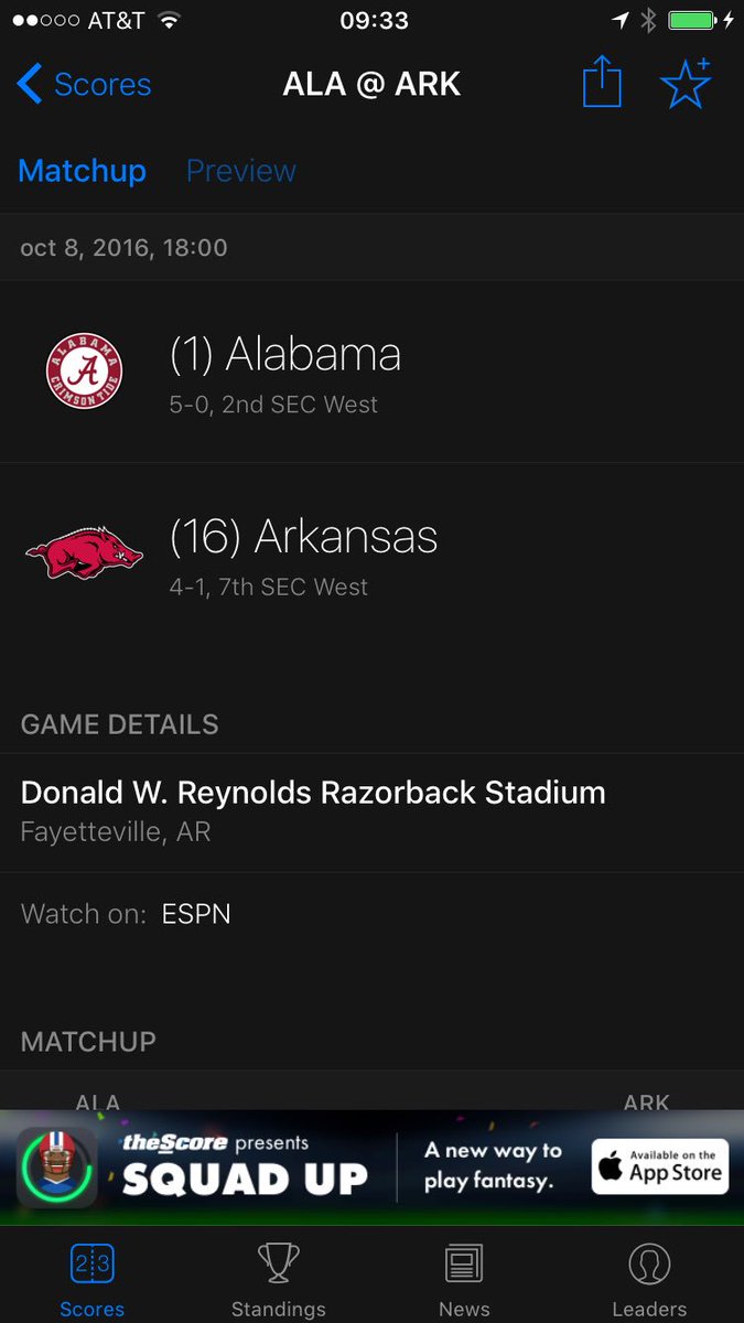BelugaSport's tweet photo. El pick de hoy:
Arkansas +14 contra el número uno. https://t.co/OyOO6YrR3e