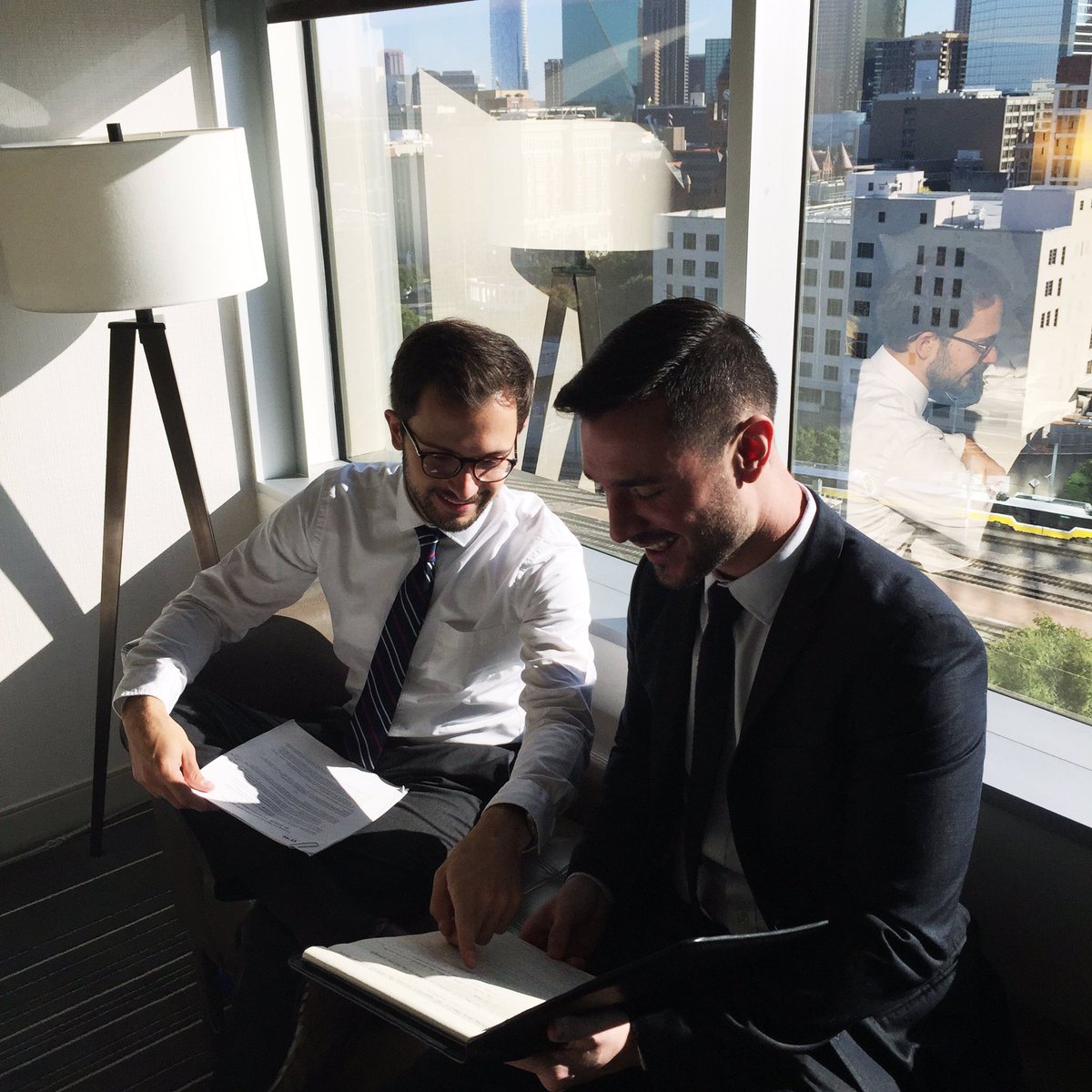 renebystron's tweet photo. last minute #fitbit case competition prep #WeAreTuck #ROMBA2016 https://t.co/DoJ4HlosCL