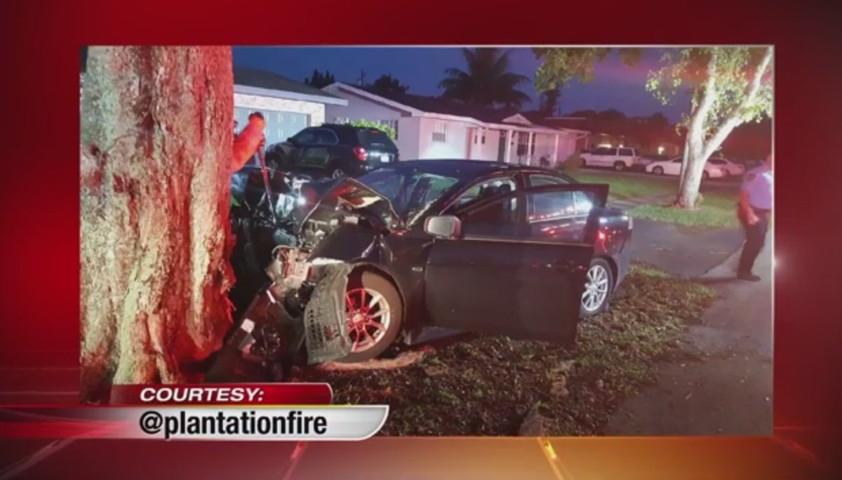 #Trafficincident Earlier today, driver crashes into tree in #Plantation, Fla. bit.ly/2dMWZ59?utm_me… https://t.co/F9nUjgMWtK