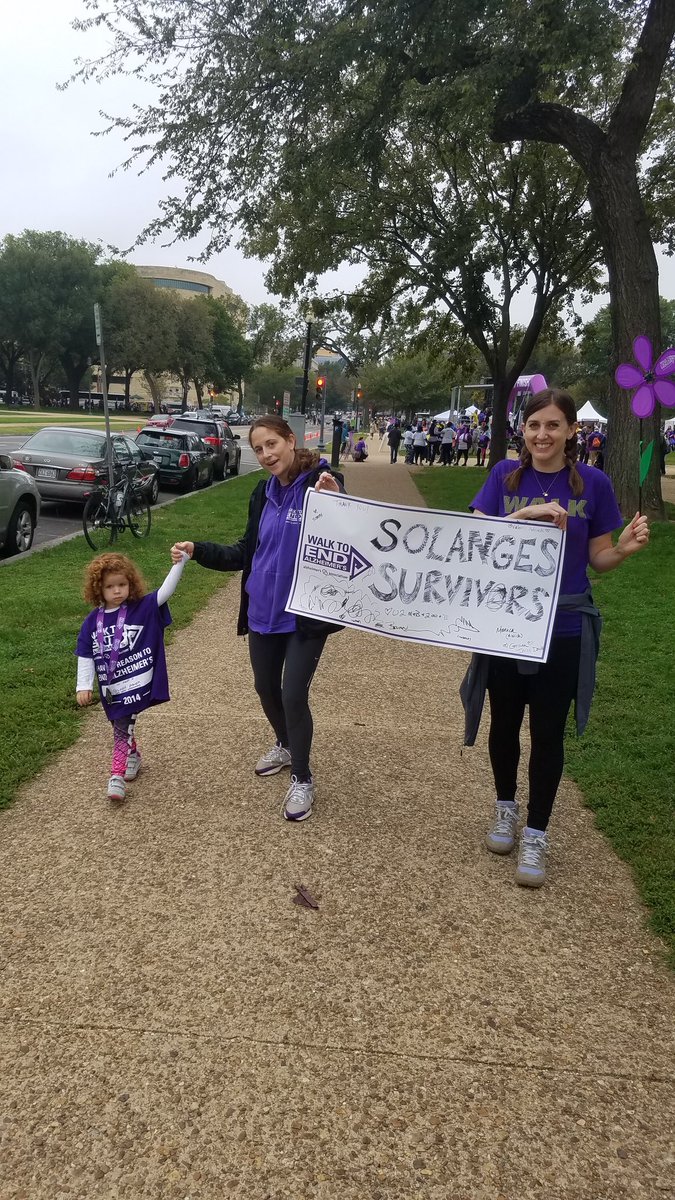 #SolangesSurvivors walking to #ENDALZ <a href="/alzassociation/">Alzheimer's Association</a>