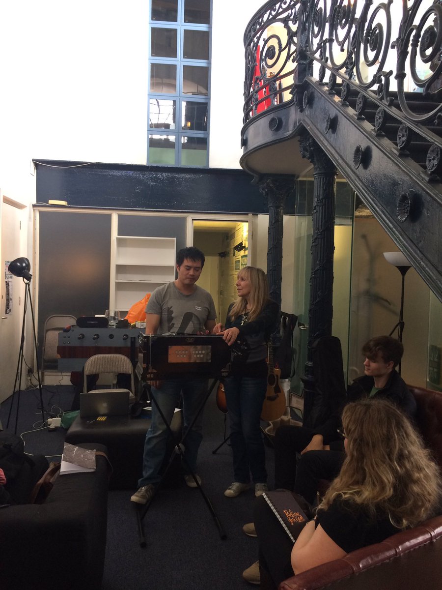TiG2Music's tweet photo. @CharlieDore &amp; @mikeymikeywong getting inspirational on the Indian Harmonium #theinsidersguide https://t.co/Yj9UqTjTBe