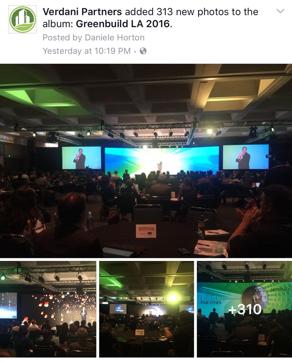 danielehorton's tweet photo. We just posted all of our #Greenbuild2016 photos on our Facebook page. Check it out and please like our page! @USGBC https://t.co/0gasIsv1GW https://t.co/TvmsTQHqqW