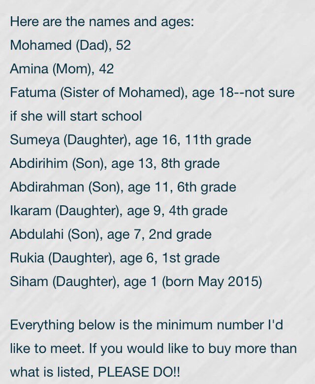 CommonGroundEM's tweet photo. PLEASE HELP! There is a family of 10 coming from Somalia on the 18th, we need school supplies for all of the kids! Help them start school! https://t.co/Ybrv5fdWPd