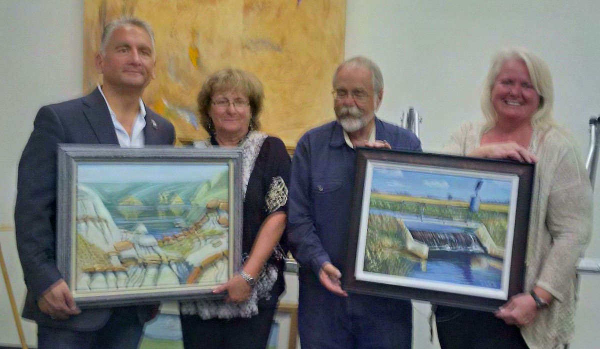 Thanks to #SageBrushArtSociety for show featuring, recognizing,&amp; remembering great local artist Penny Volk #cdnpoli