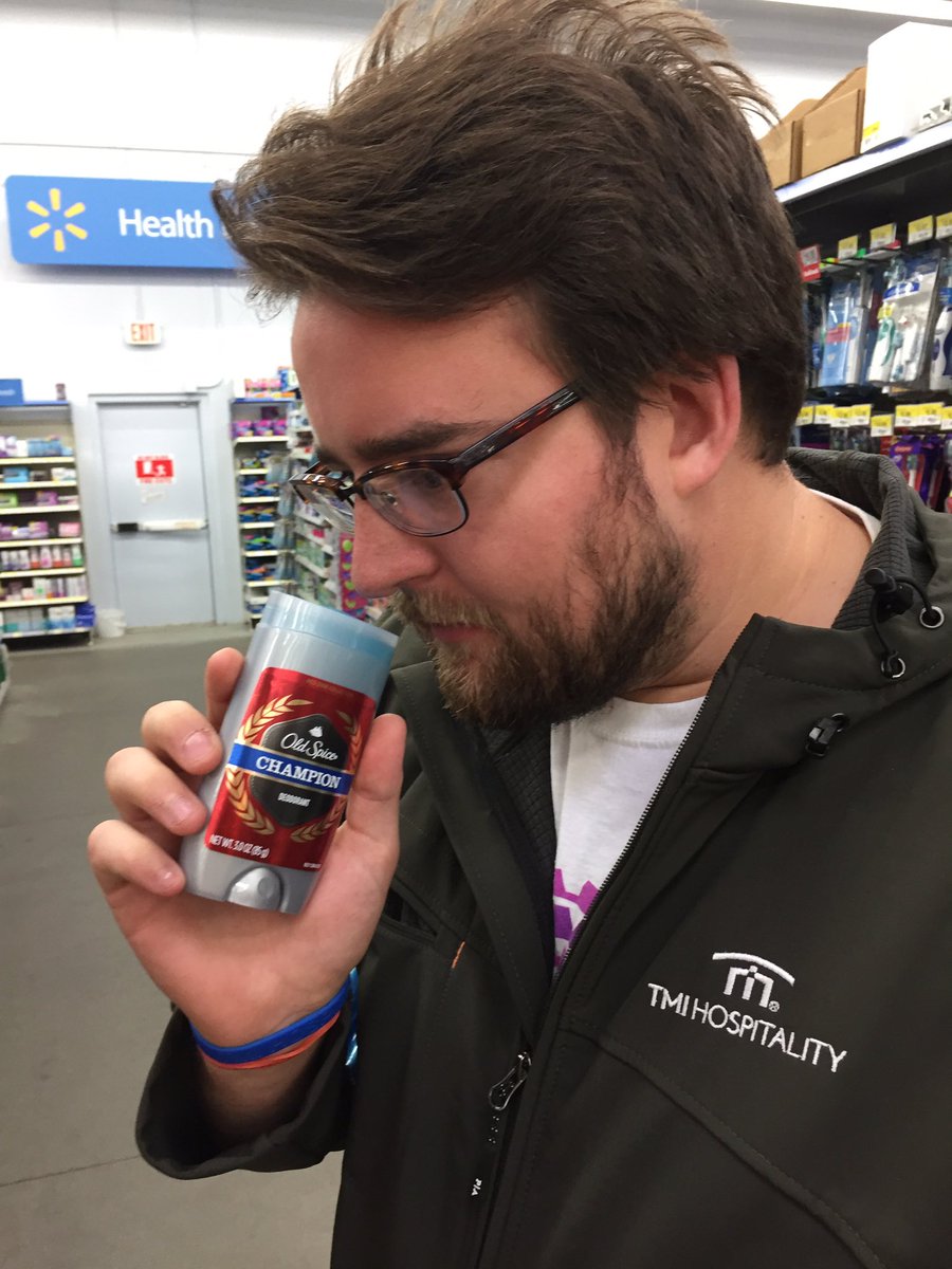 CaleIsWise's tweet photo. *picks up champion deodorant* "Smells like me!" https://t.co/vmv8xpzn4r