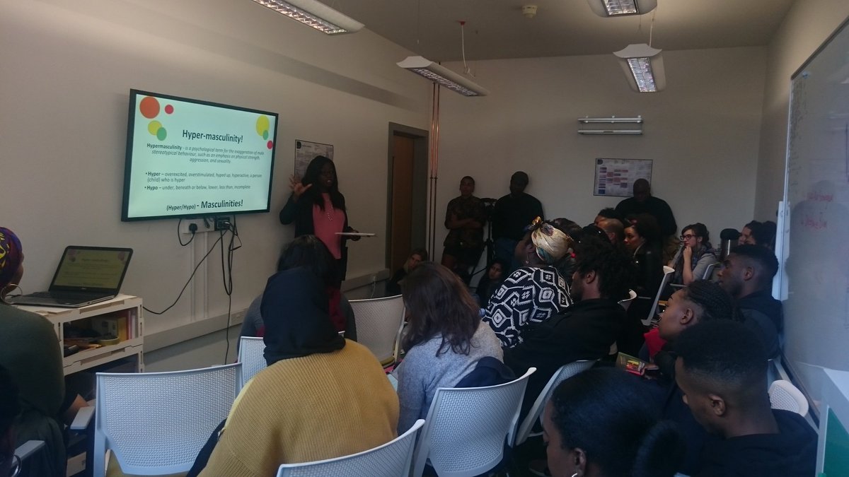 CIVIC_SQUARE's tweet photo. "The eurocentric idea of man created by the West only exists through the oppression of other masculinities." @ShardiaBPalmer #DecoloniseBrum https://t.co/VwtQuJ731G