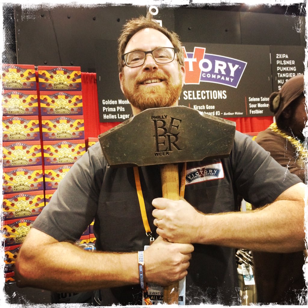 Victory_Bill's tweet photo. The @phillybeerweek #PBWhog came calling on me @BrewersAssoc #gabf2016. #Reunited, and it feels so good https://t.co/TgZqlaRUyE