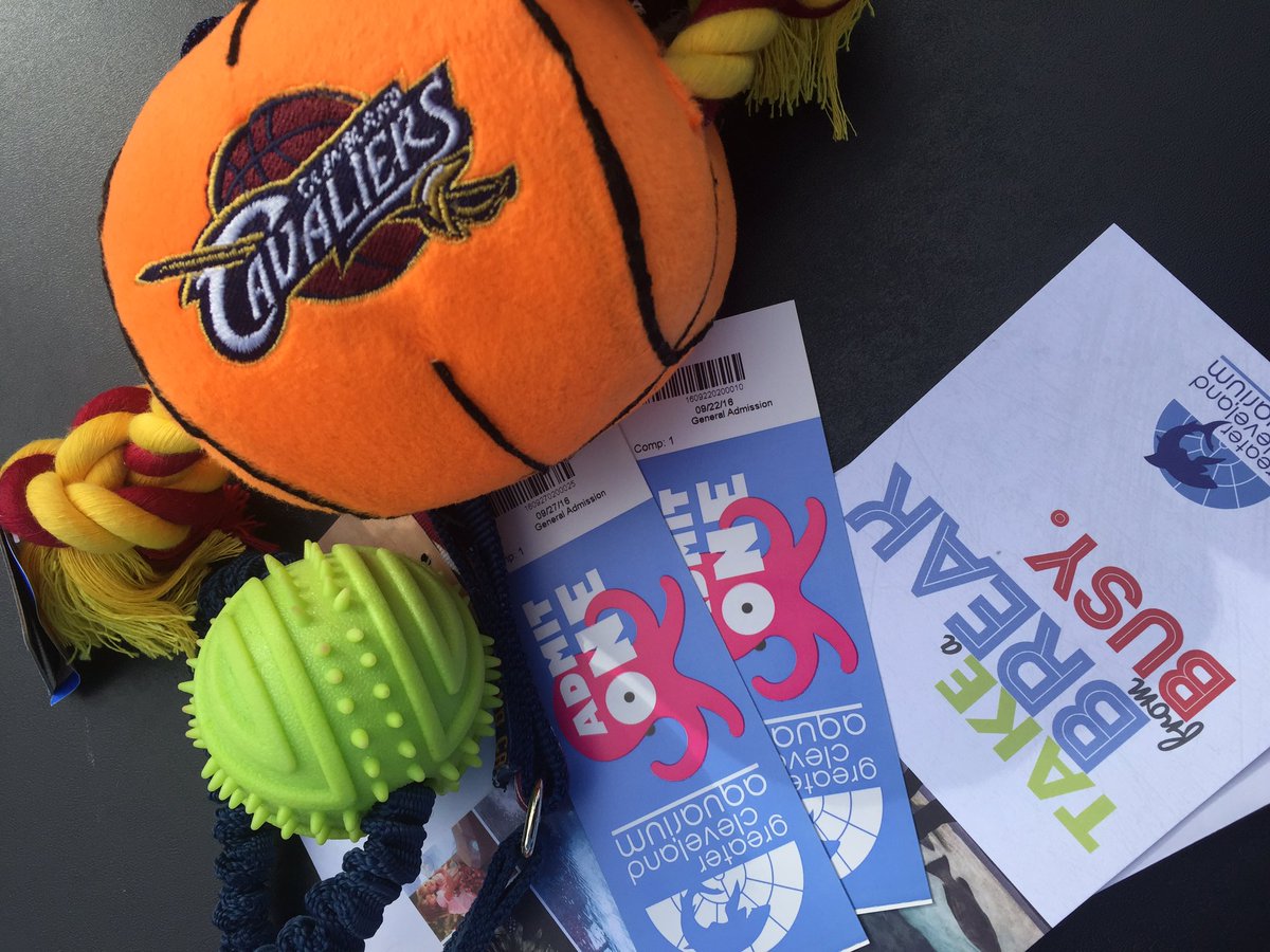 Thanks to the <a href="/cleaquarium/">Greater Cleveland Aquarium</a> for donating a pair of tickets for today's costume prize at the dog park! 🐶🎉