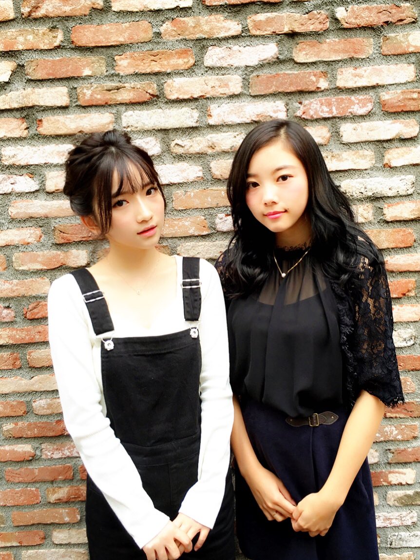 稲垣莉生ちゃん 南りほちゃん 2人共ハイブリッドカラーでナチュラル